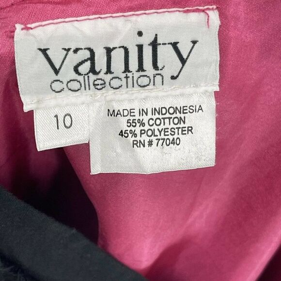 Bohemian Crochet Beaded Embroidered A Line Skirt Size 10 Vanity Collection Black - Picture 10 of 10